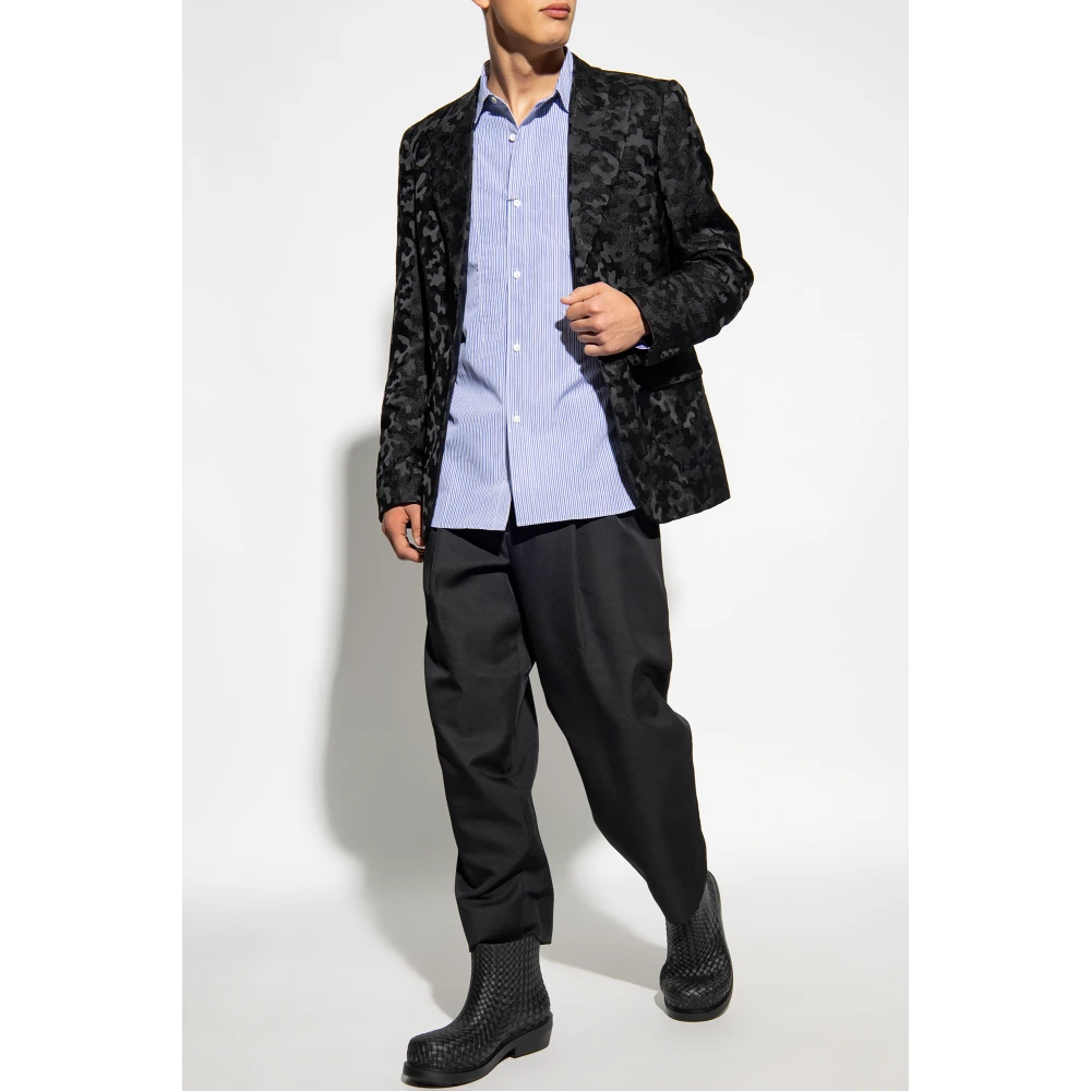 Comme des Garçons Gestreepte blazer Black Heren