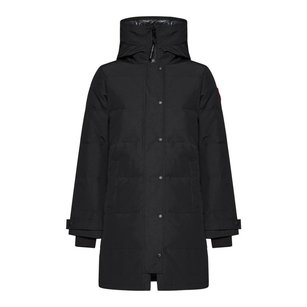 Canada Goose Black Winter Parka With Adjustable Hood - Female - Winter Jackets - Black - L - Jackets