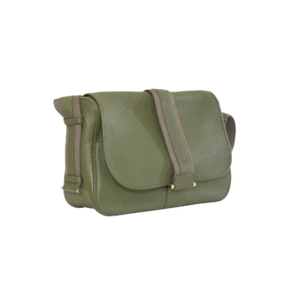Hermès Vintage Pre-owned Leather shoulder-bags Green Dames