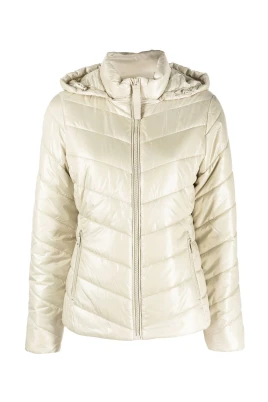 Grå Puffer Dunjacka