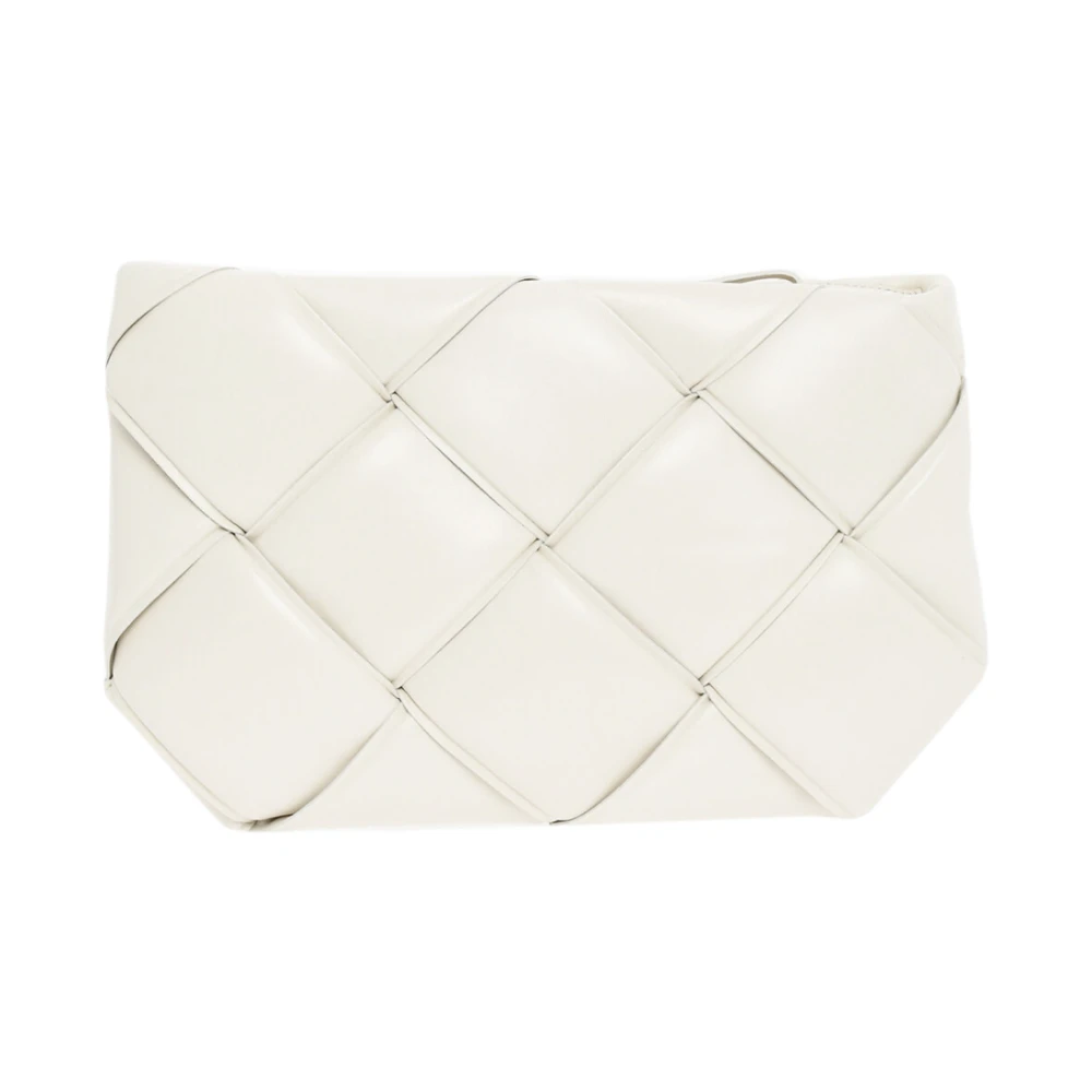 Bottega Veneta Vit Intrecciato Clutchväska White, Dam