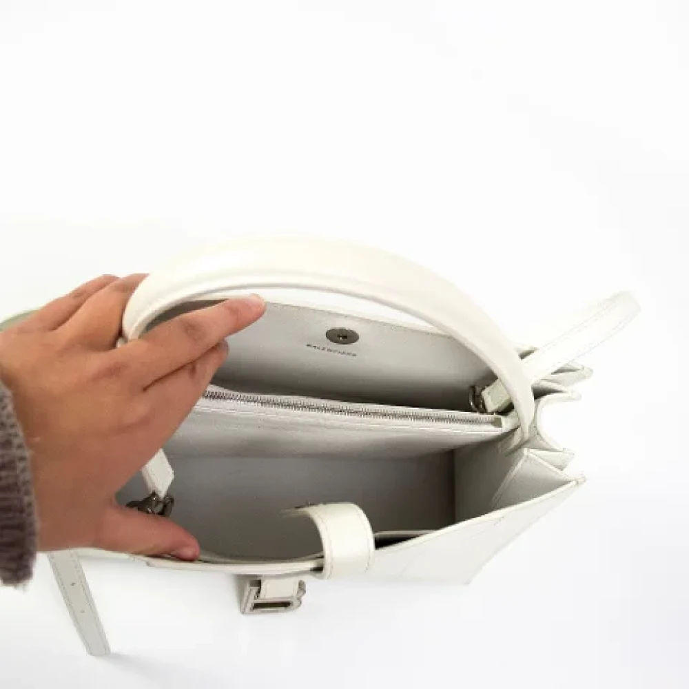 Balenciaga Vintage Pre-owned Leather handbags White Dames