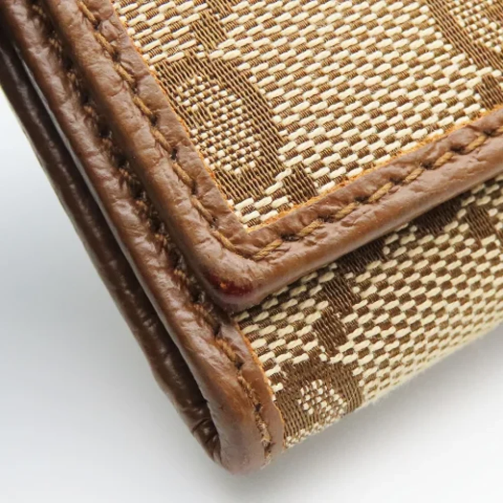 Gucci Vintage Pre-owned Canvas wallets Brown Dames