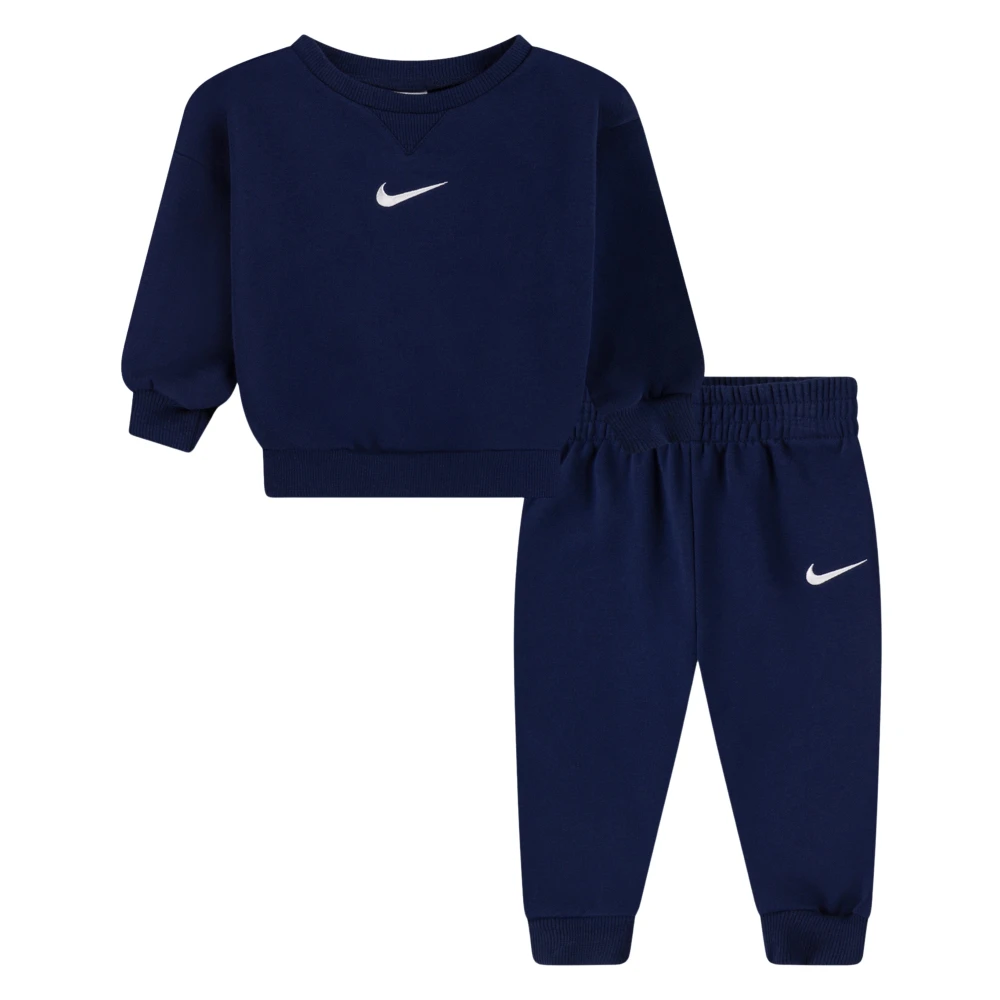 Nike Unisex Kids Blue Essential Fleece Tracksuit - Kids Sport Sets - 6 Y - Kids