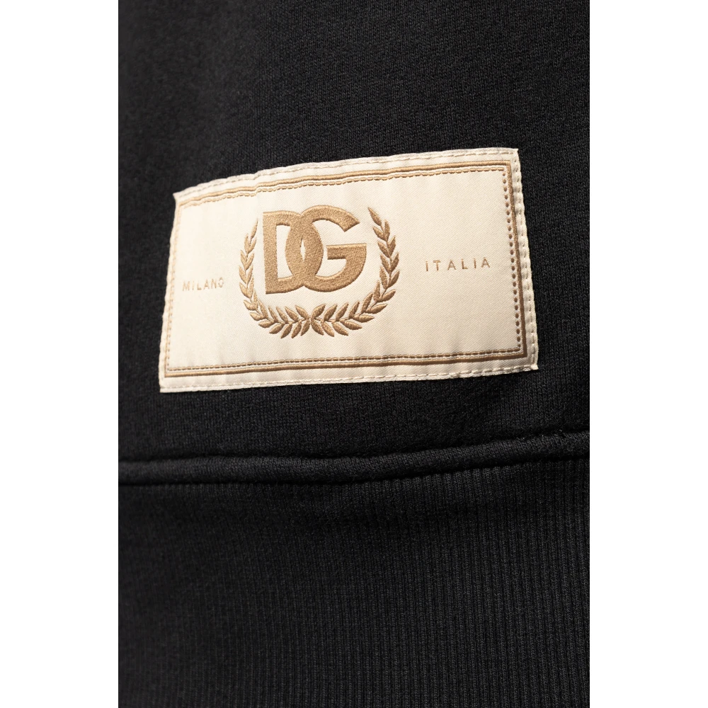 Dolce & Gabbana Sweatshirt met Print Black Heren