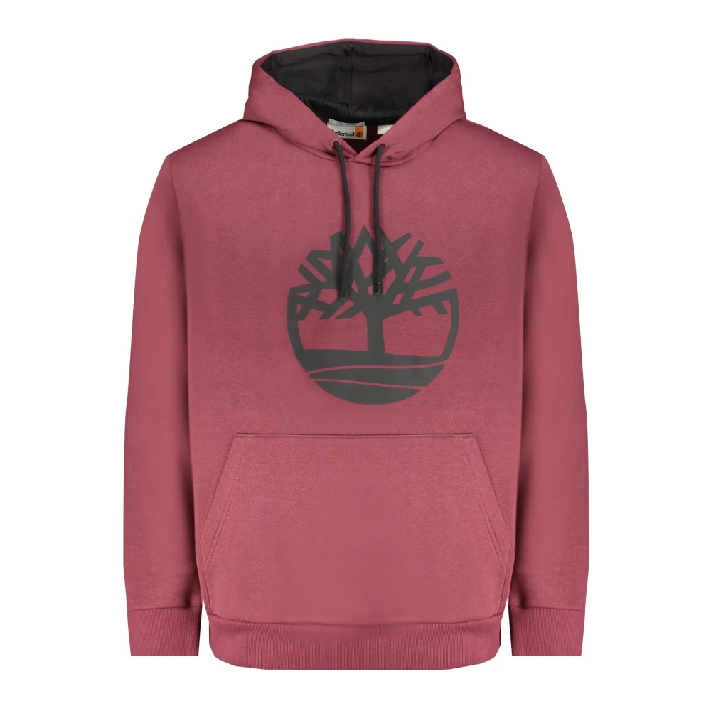 Timberland Rode hoodie met logoprint Red Heren