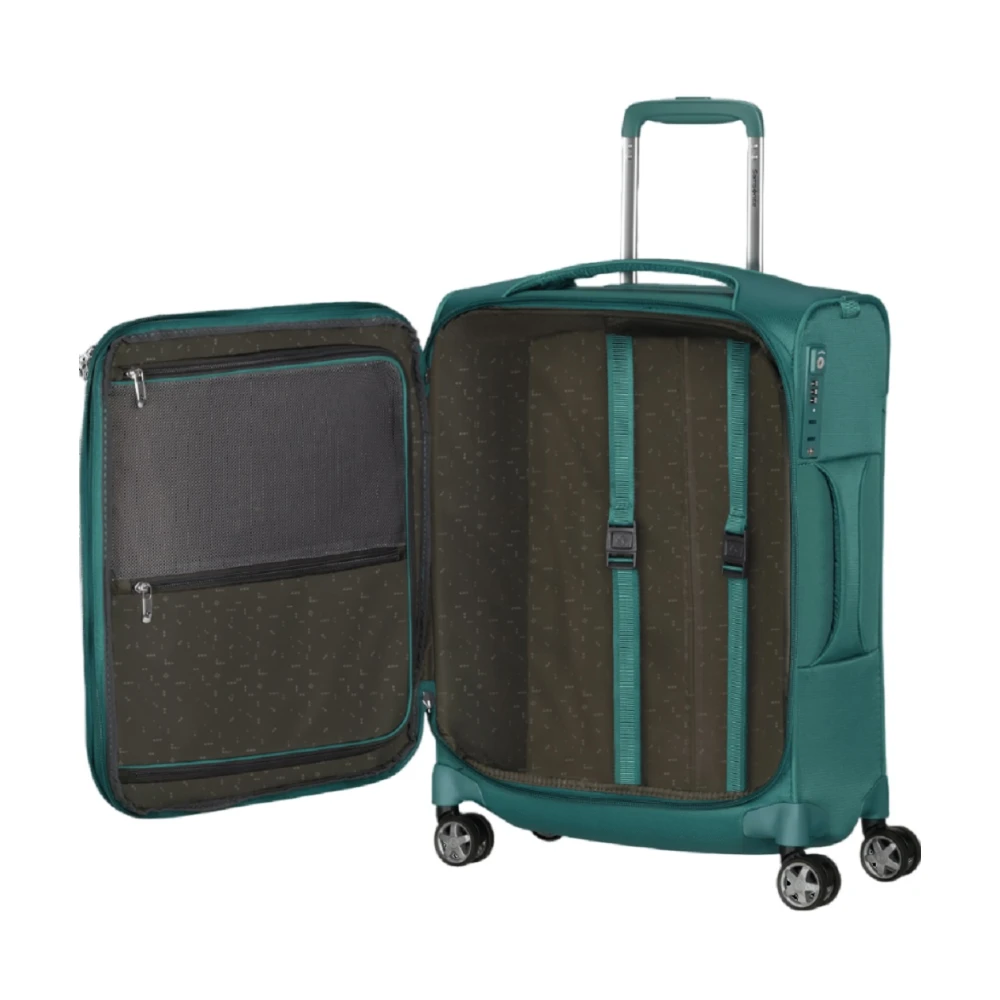 Samsonite Blauwe Trolley Tas met TSA Slot Blue Unisex