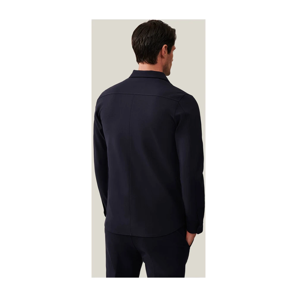 Cavallaro Stijlvolle Overshirt Jas Blue Heren