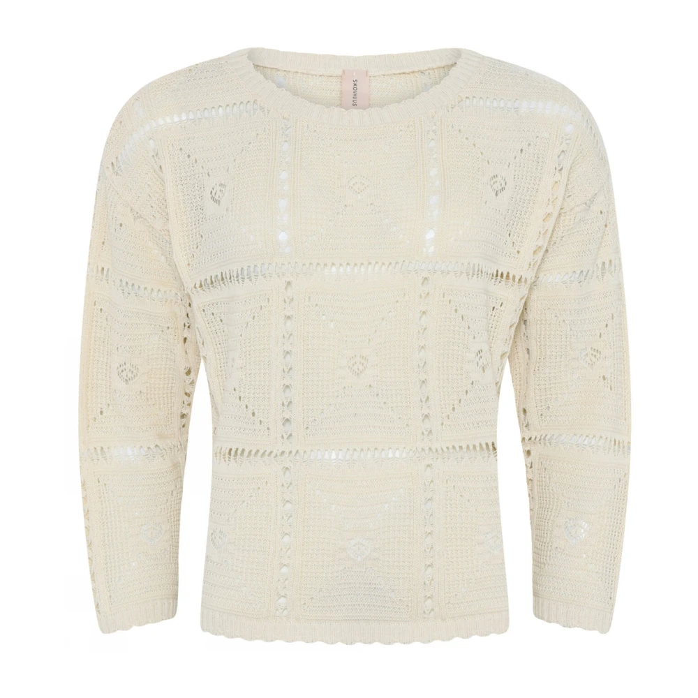 Skovhuus Round-neck Knitwear White Dames