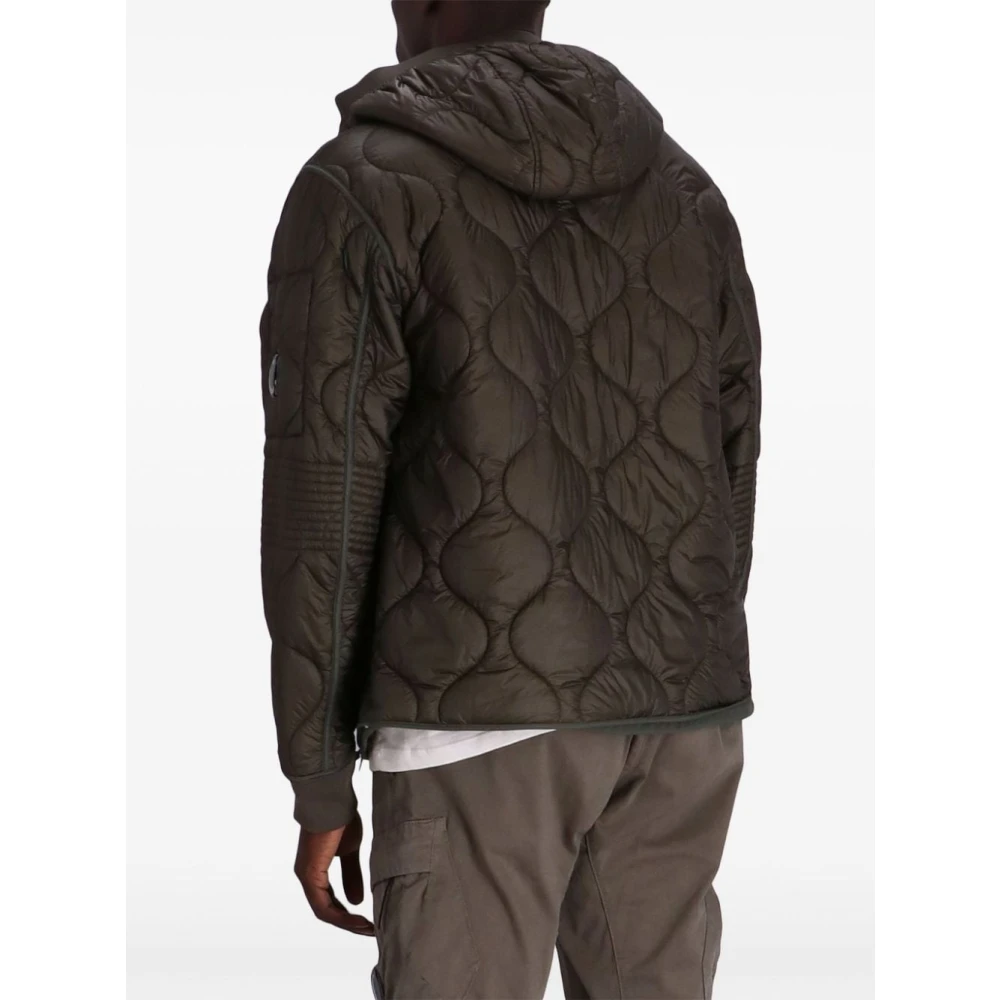 C.P. Company Gewatteerde Hoodie Groen Green Heren