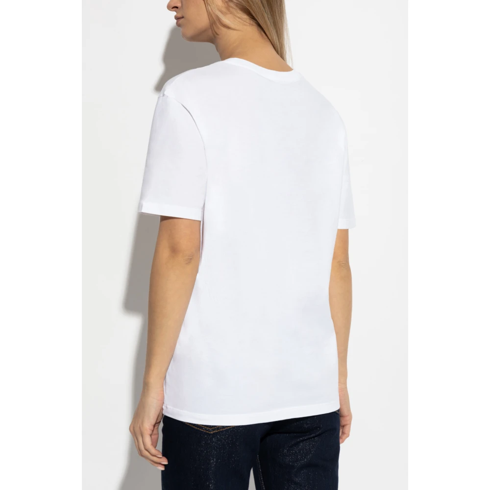 ETRO T-shirt met borduursel White Dames