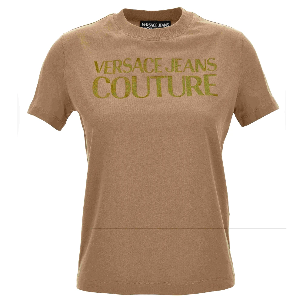 Versace Jeans Couture Snygga T-shirts och Polos Brown, Dam