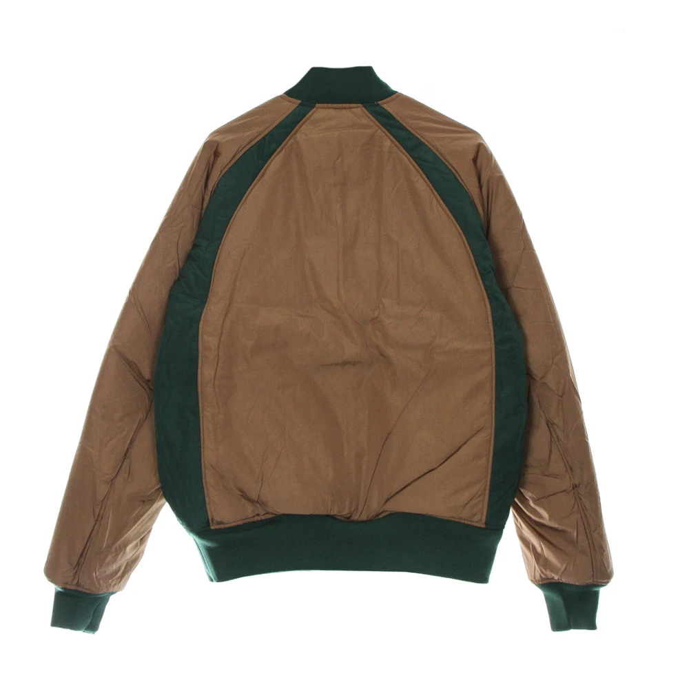 Jordan Omkeerbare Gewatteerde Ma-1 Jas Groen Bruin Green Heren