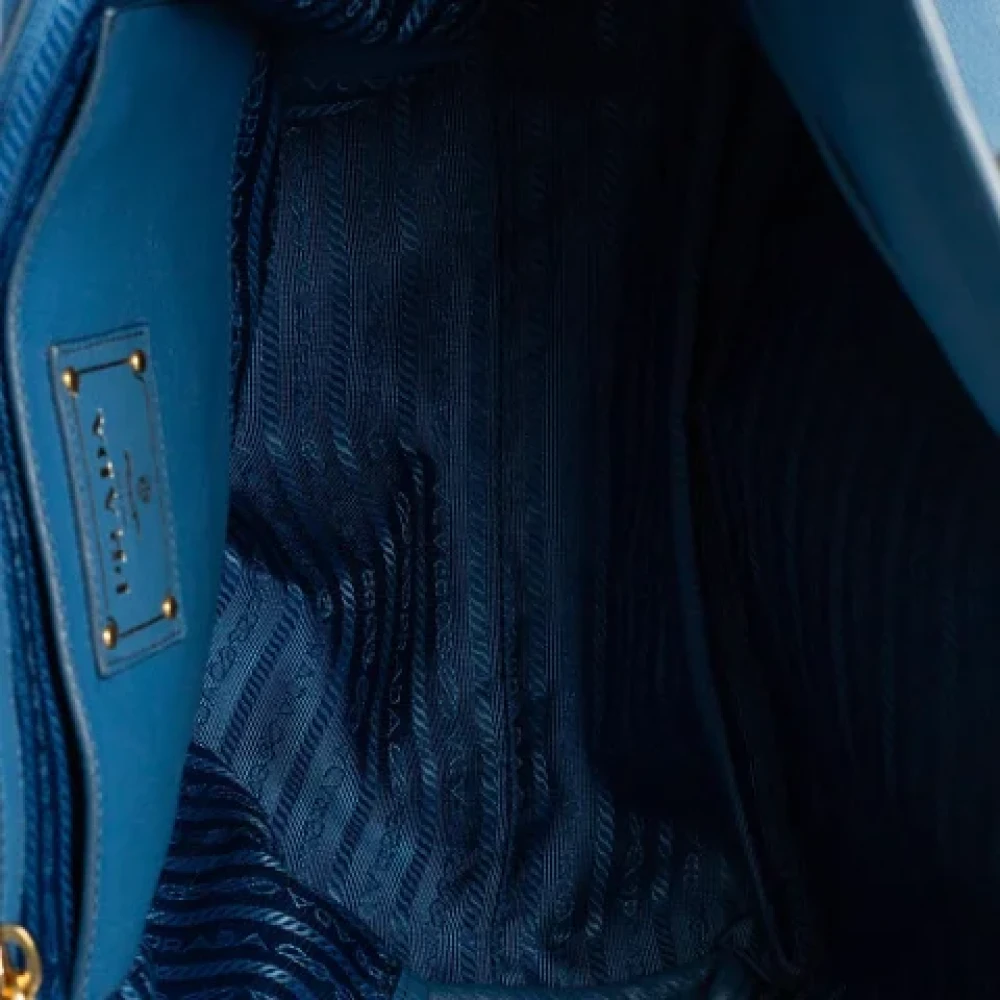 Prada Vintage Pre-owned Leather prada-bags Blue Dames