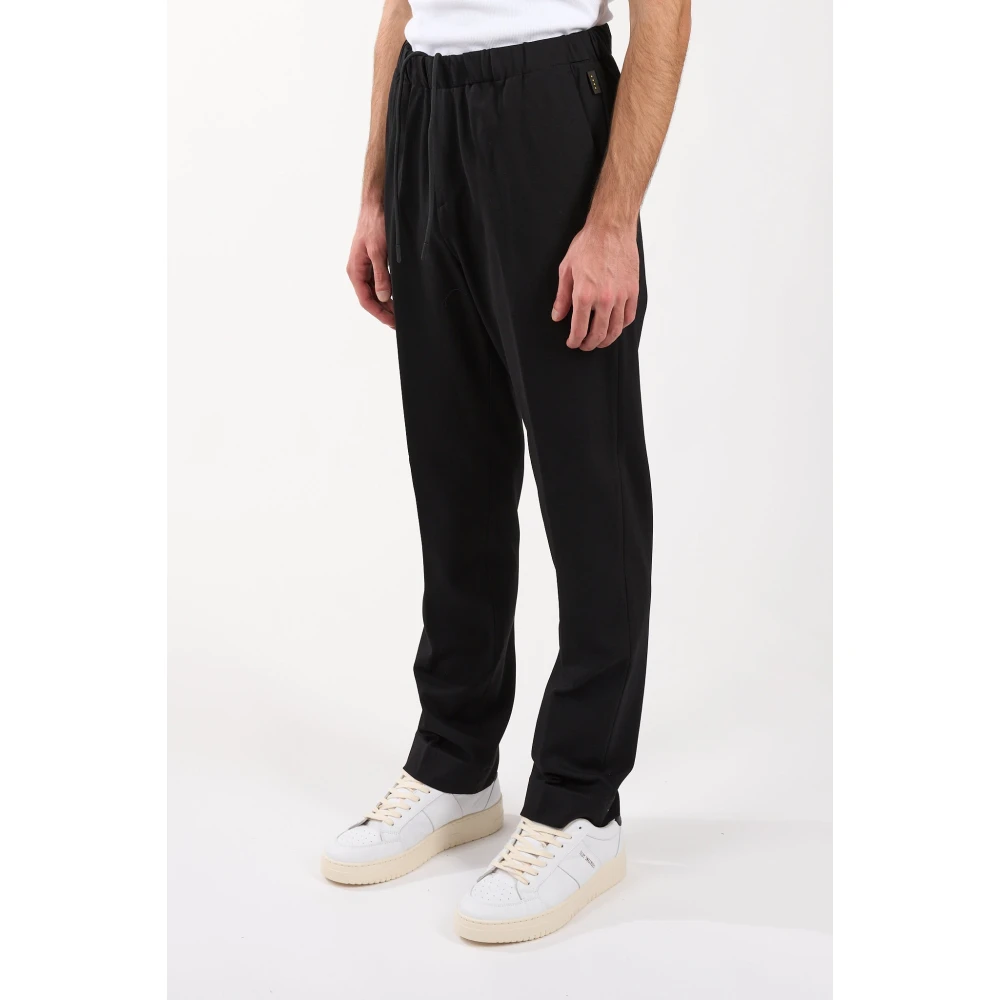 Hevo Viscose Elastische Taille Broek Black Heren