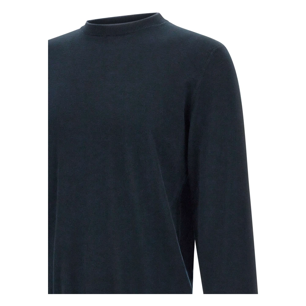 Filippo De Laurentiis Midnight Blue Katoen Kasjmier Sweater Blue Heren