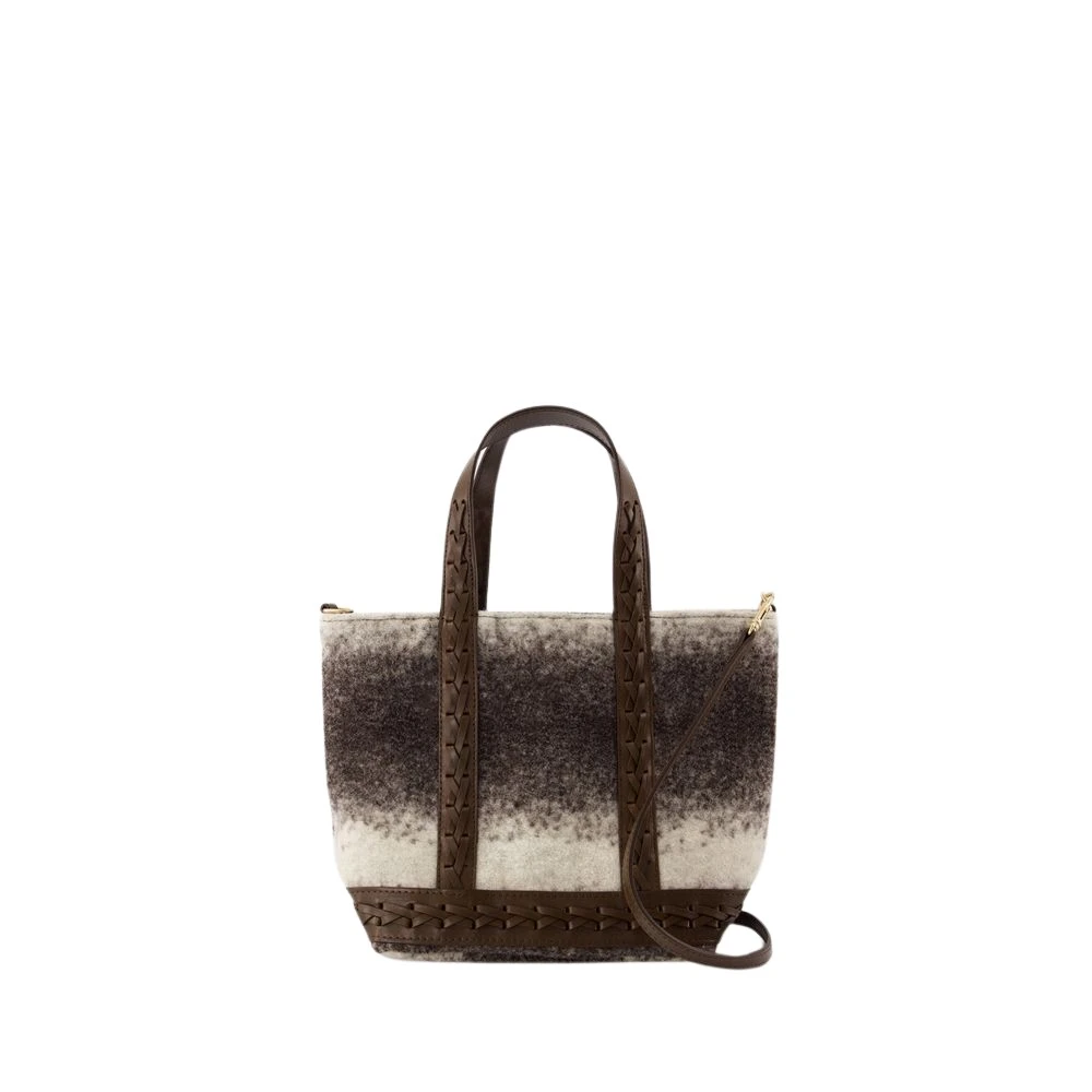 Vanessa Bruno Bruine Wol Shopper Tas met Glitterende Handvatten Brown Dames