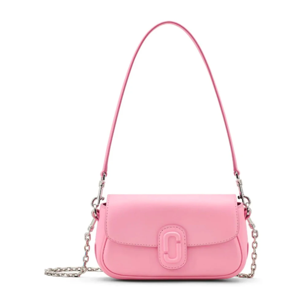 Marc Jacobs Roze leren schoudertas met ketting Pink Dames