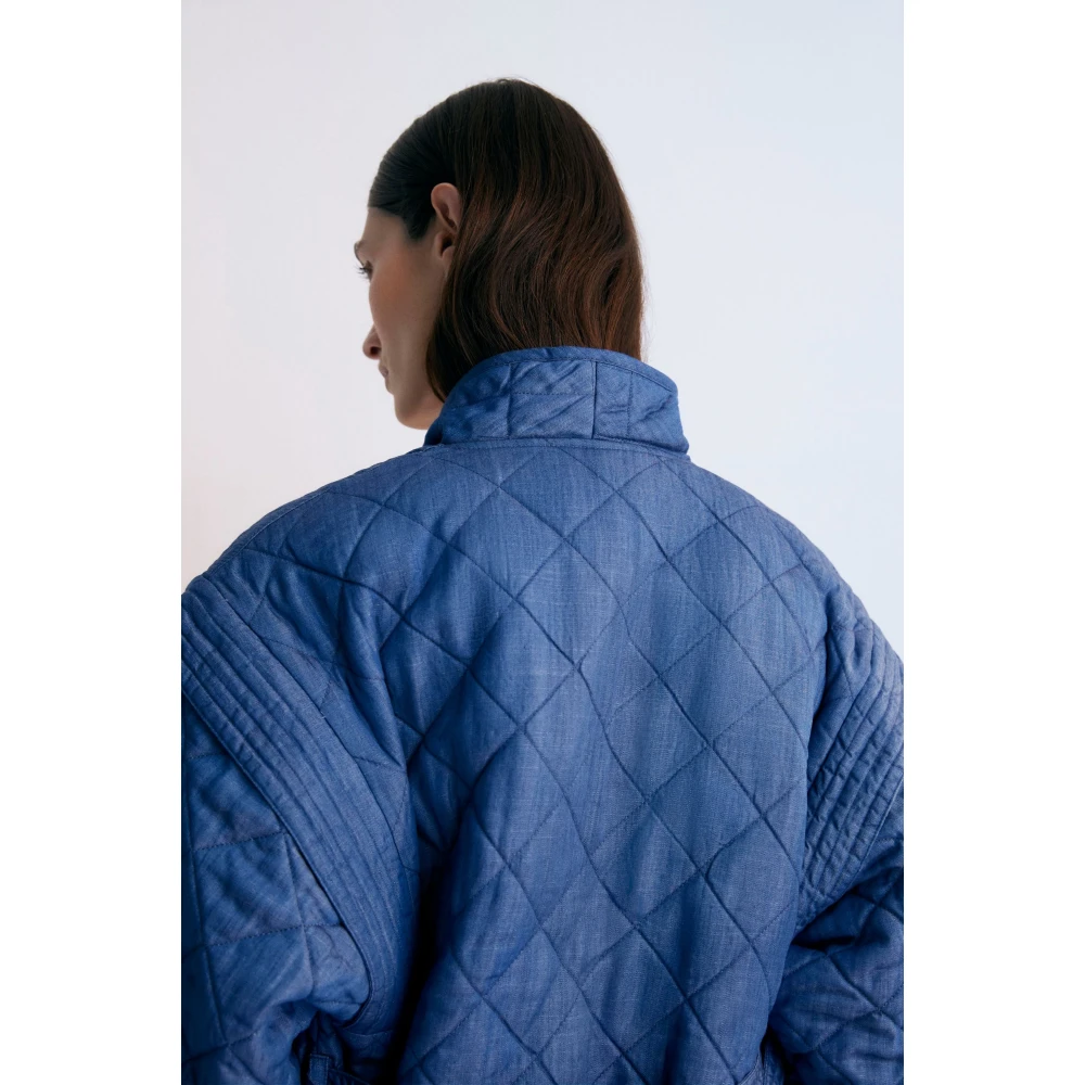 The New Society Eleni Vrouw Jas Blue Dames