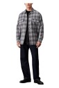 grey-checked-classic-collar-shirt