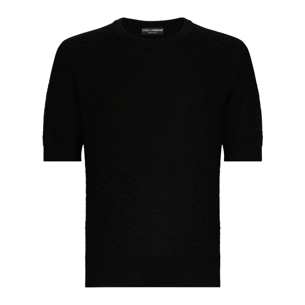 Dolce & Gabbana Zwarte Sweaters Black Heren