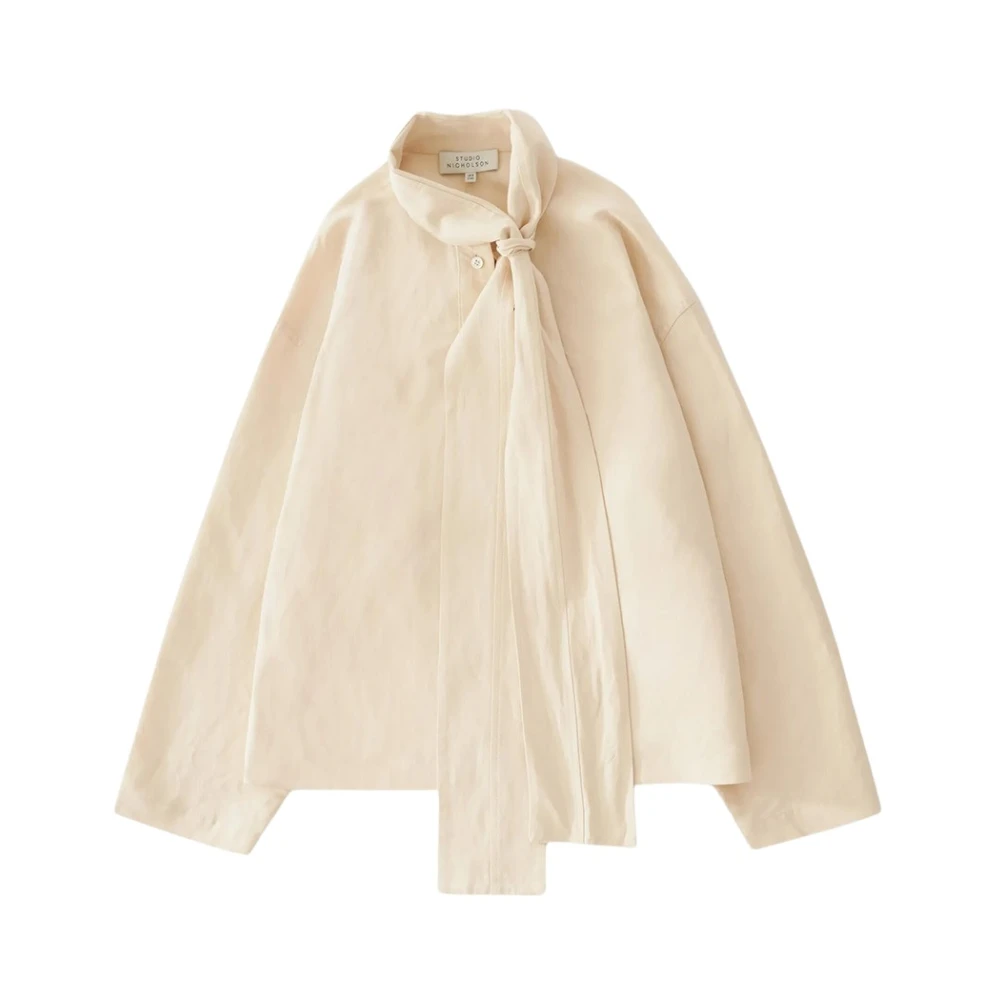 Studio Nicholson Women's Beige Blouses, S, Colt Top