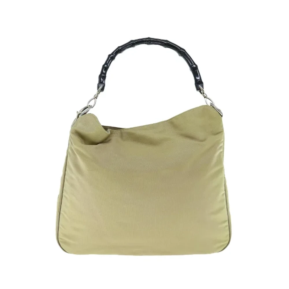 Gucci Vintage Pre-owned Nylon handbags Beige Dames