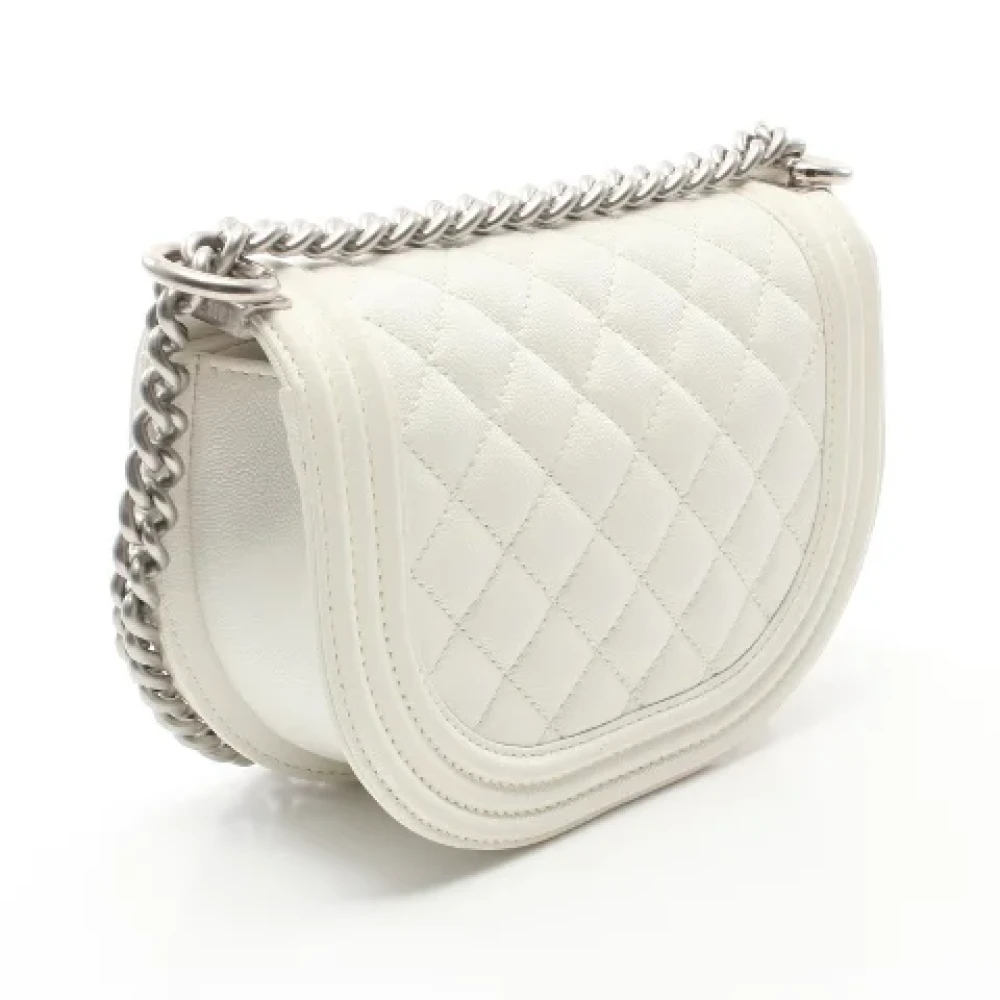 Chanel Vintage Pre-owned Leather chanel-bags White Dames