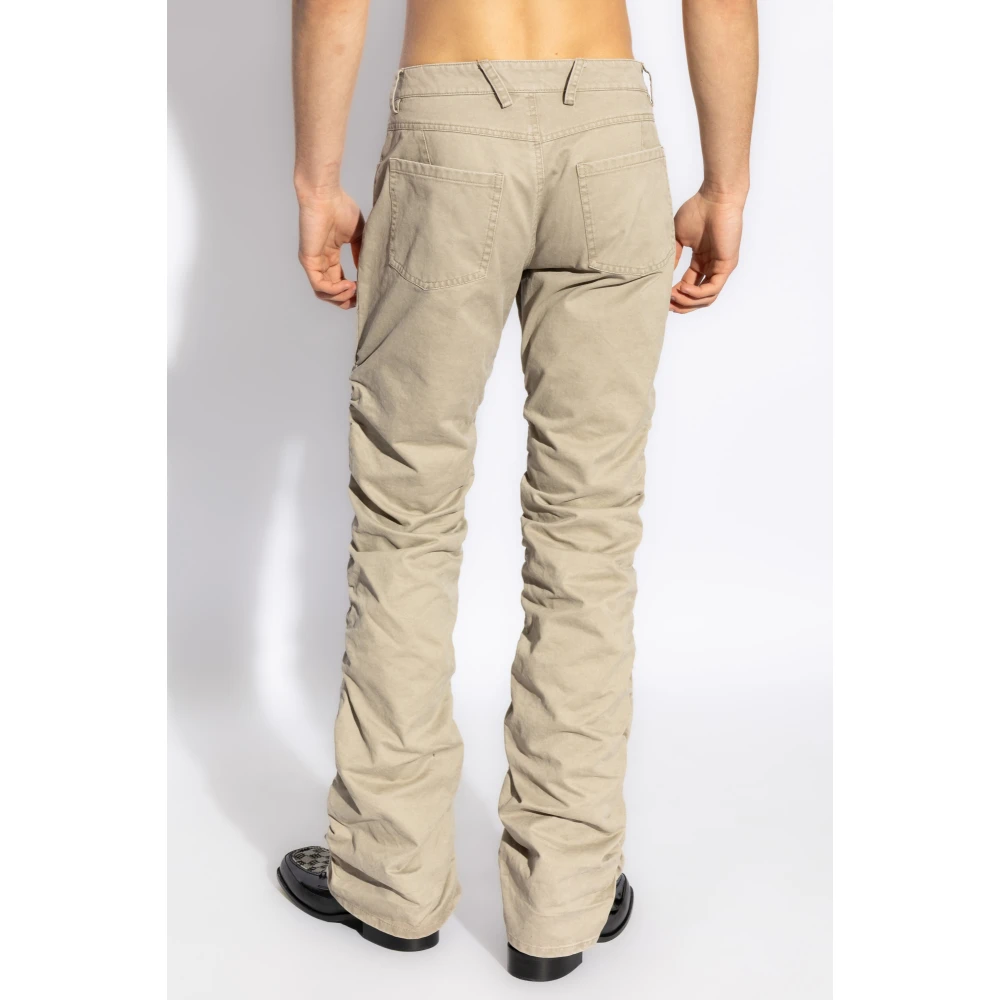 Misbhv Gerimpelde broek Beige Heren