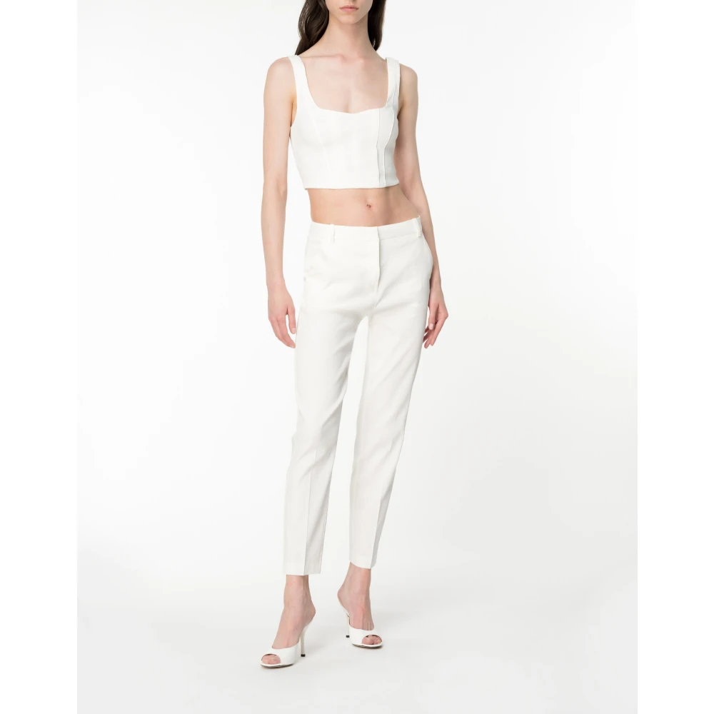 pinko Stijlvolle Bello Broek White Dames