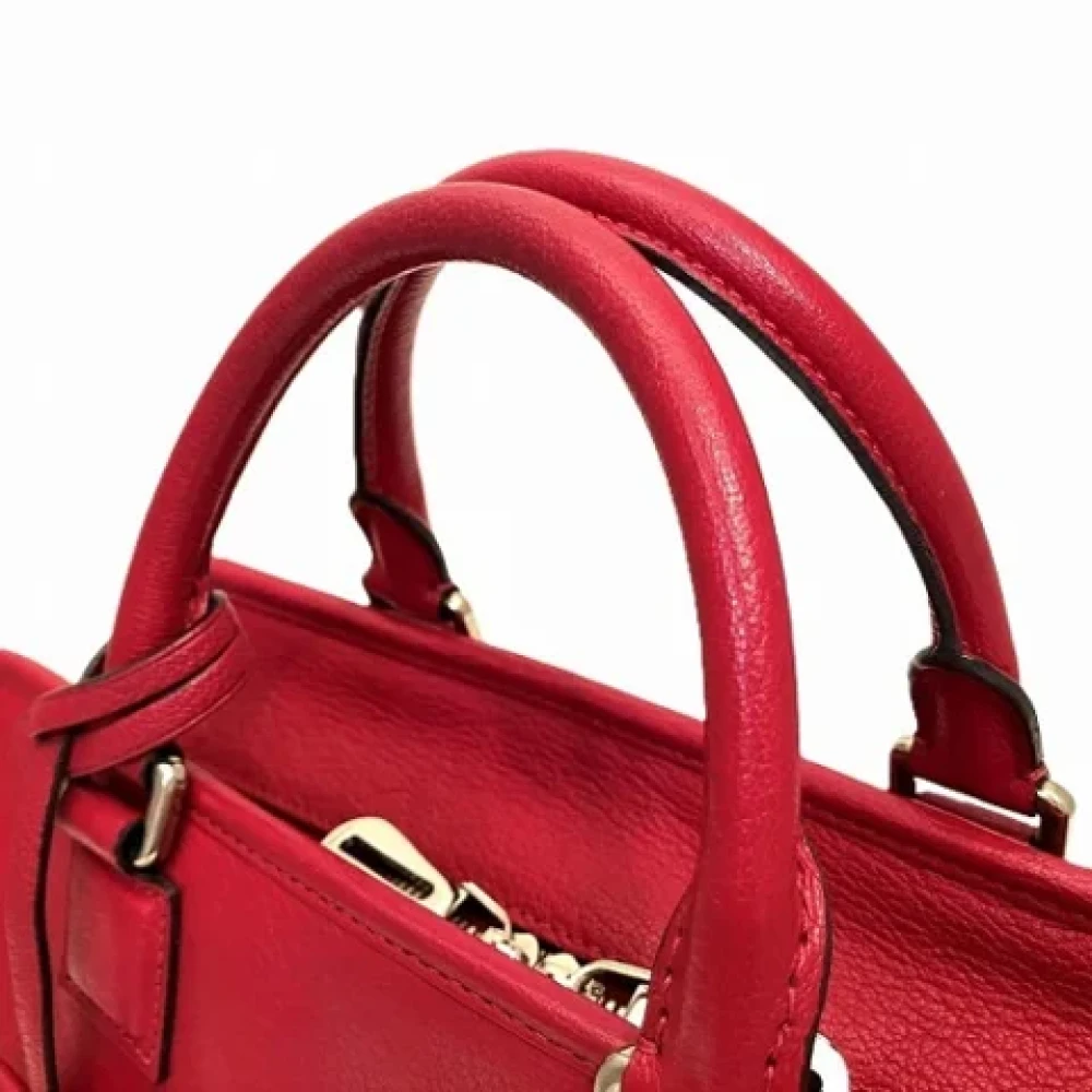 Loewe Pre-owned Leather handbags Red Dames
