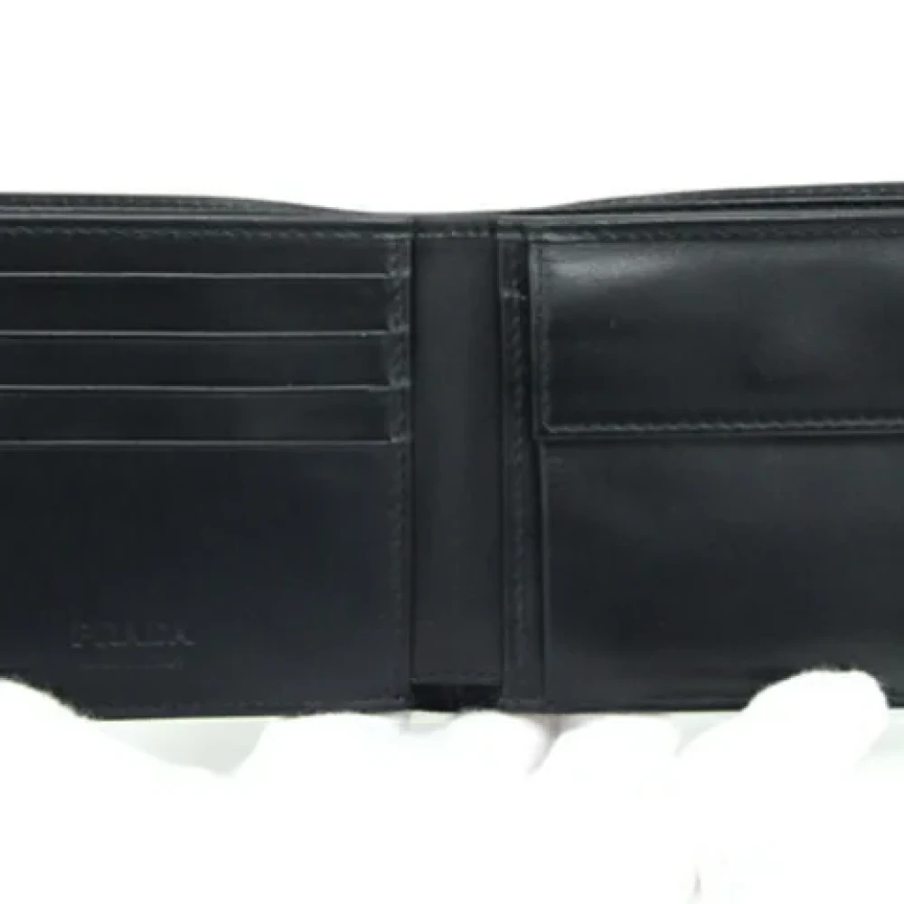 Prada Vintage Pre-owned Leather wallets Black Dames