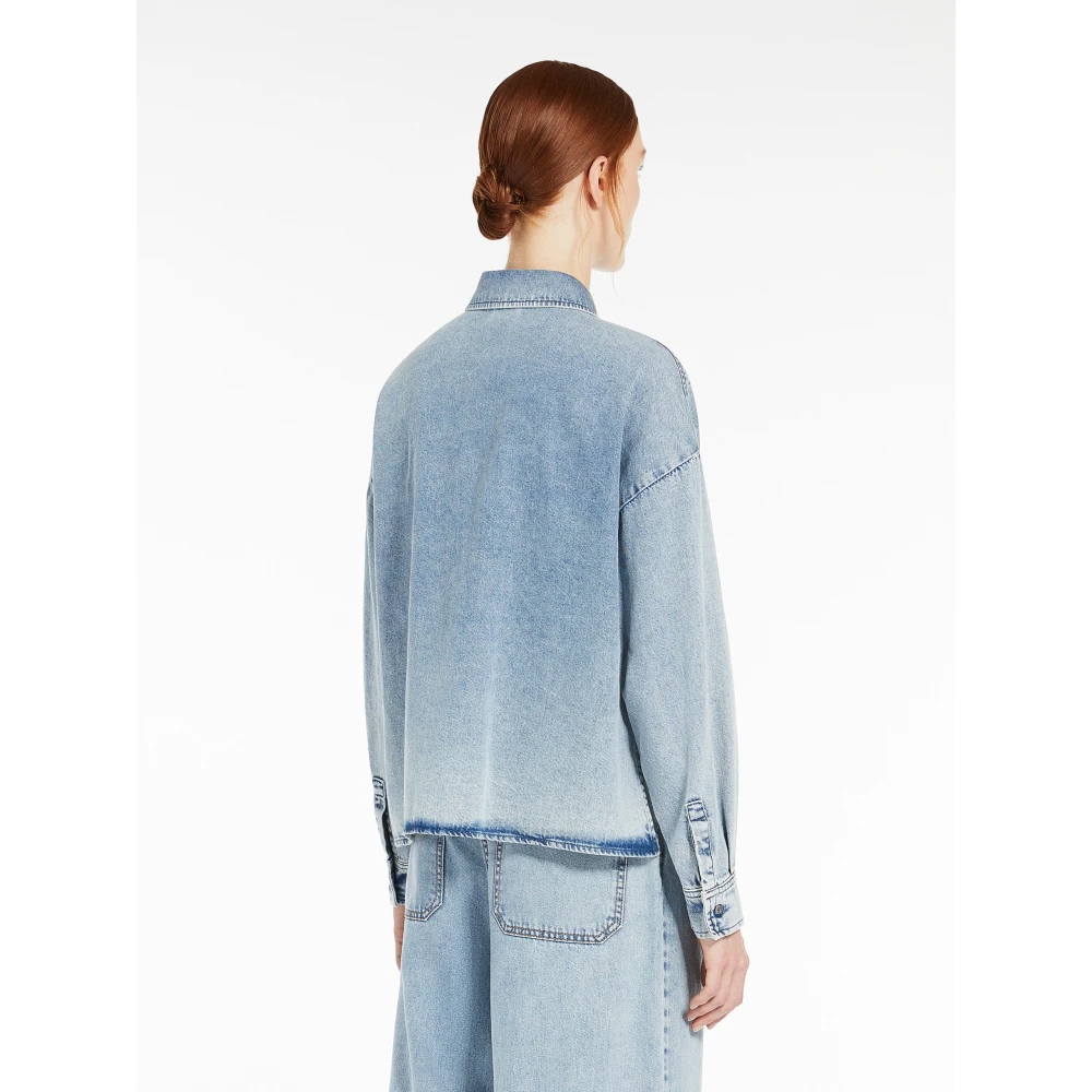 Max Mara Weekend Denim Shirt Zemira Jeans Blue Dames