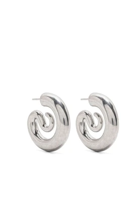 Graverade Spiral Clasp Örhängen