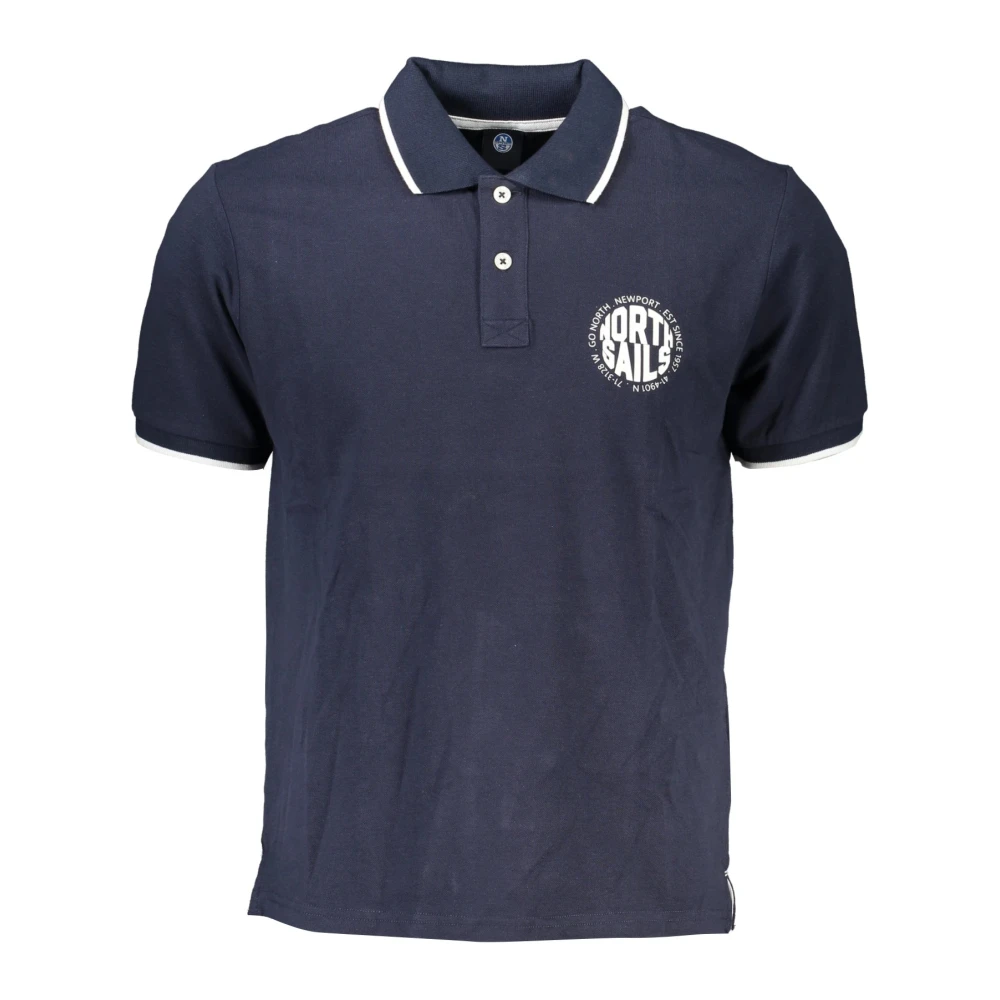 North Sails Homme Bleu Tops, Taille: L Polo À Manches Courtes