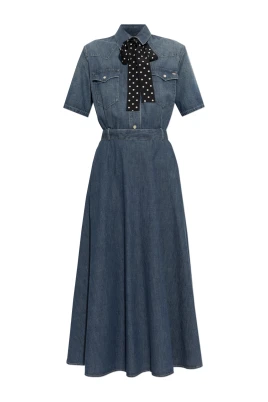 Midi Denimklänning