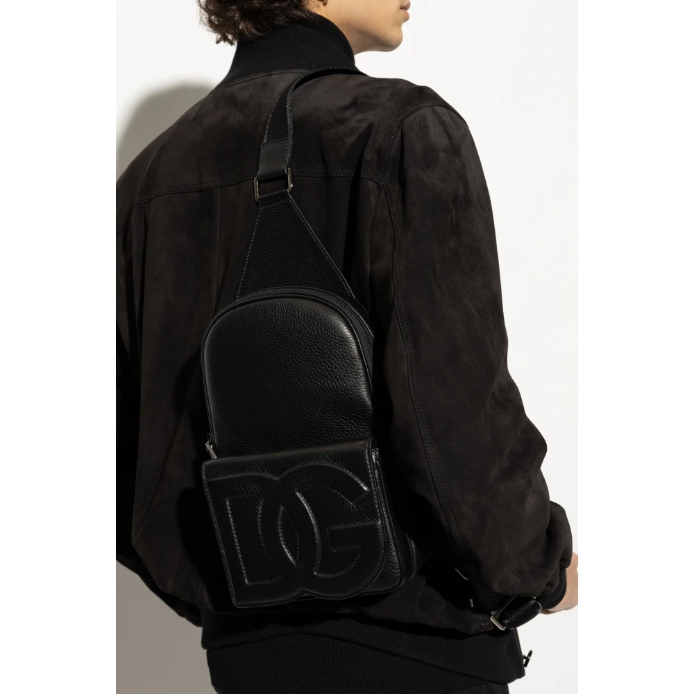 Dolce & Gabbana Een-schouder rugzak Black Heren