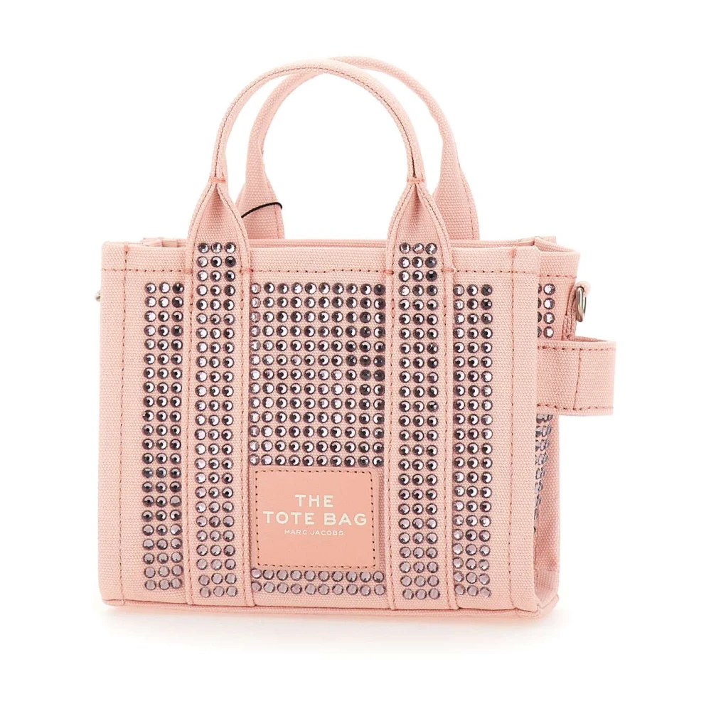 Marc Jacobs Kristal Canvas Crossbody Tote Tas Roze Pink Dames