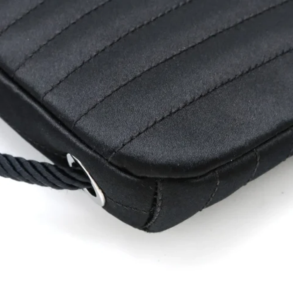 Chanel Vintage Pre-owned Canvas crossbody-bags Black Dames