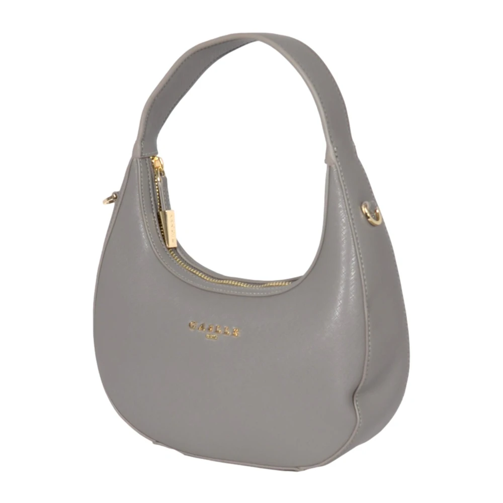 Gaëlle Paris Grijze Reg Hobo Tas Eco Saffiano Gray Dames