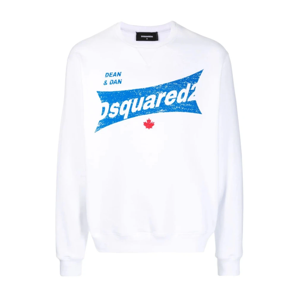 Dsquared2 Men's White Stylish Sweatshirts - Sweatshirts - L - Sweatshirts & Hoodies