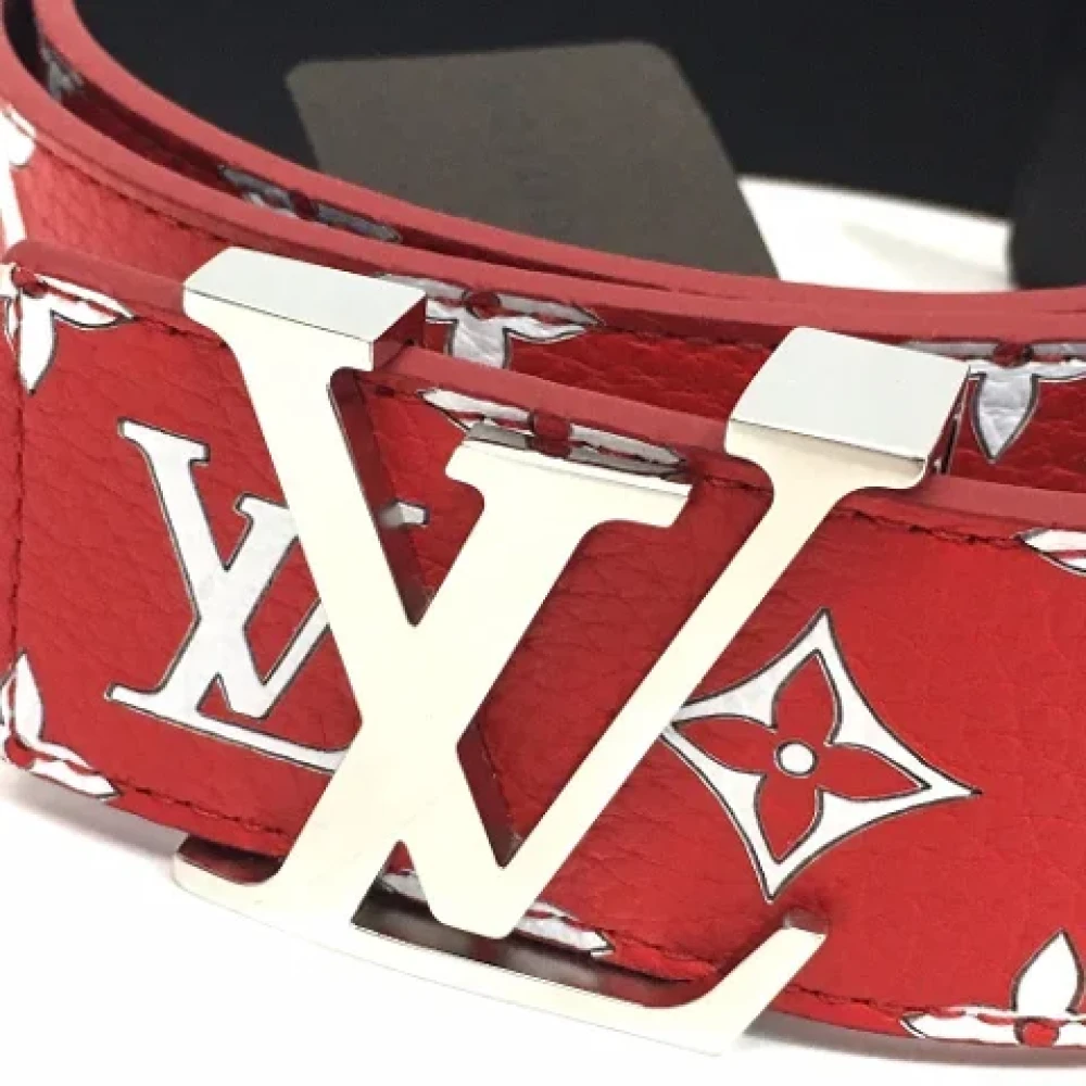 Louis Vuitton Vintage Pre-owned Leather belts Red Dames