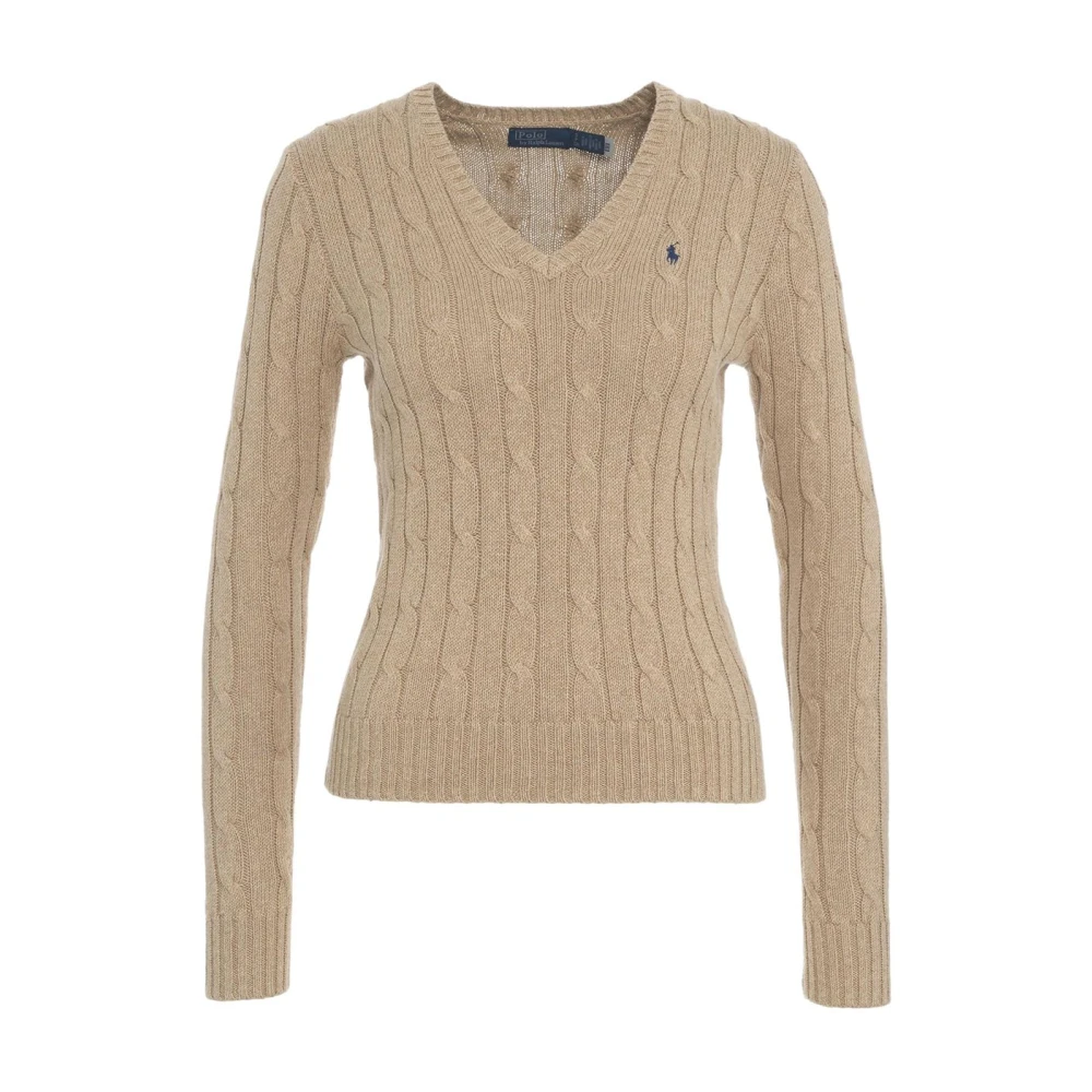 Polo Ralph Lauren Beige Kabeltrui Pullover Ss25 Beige Dames