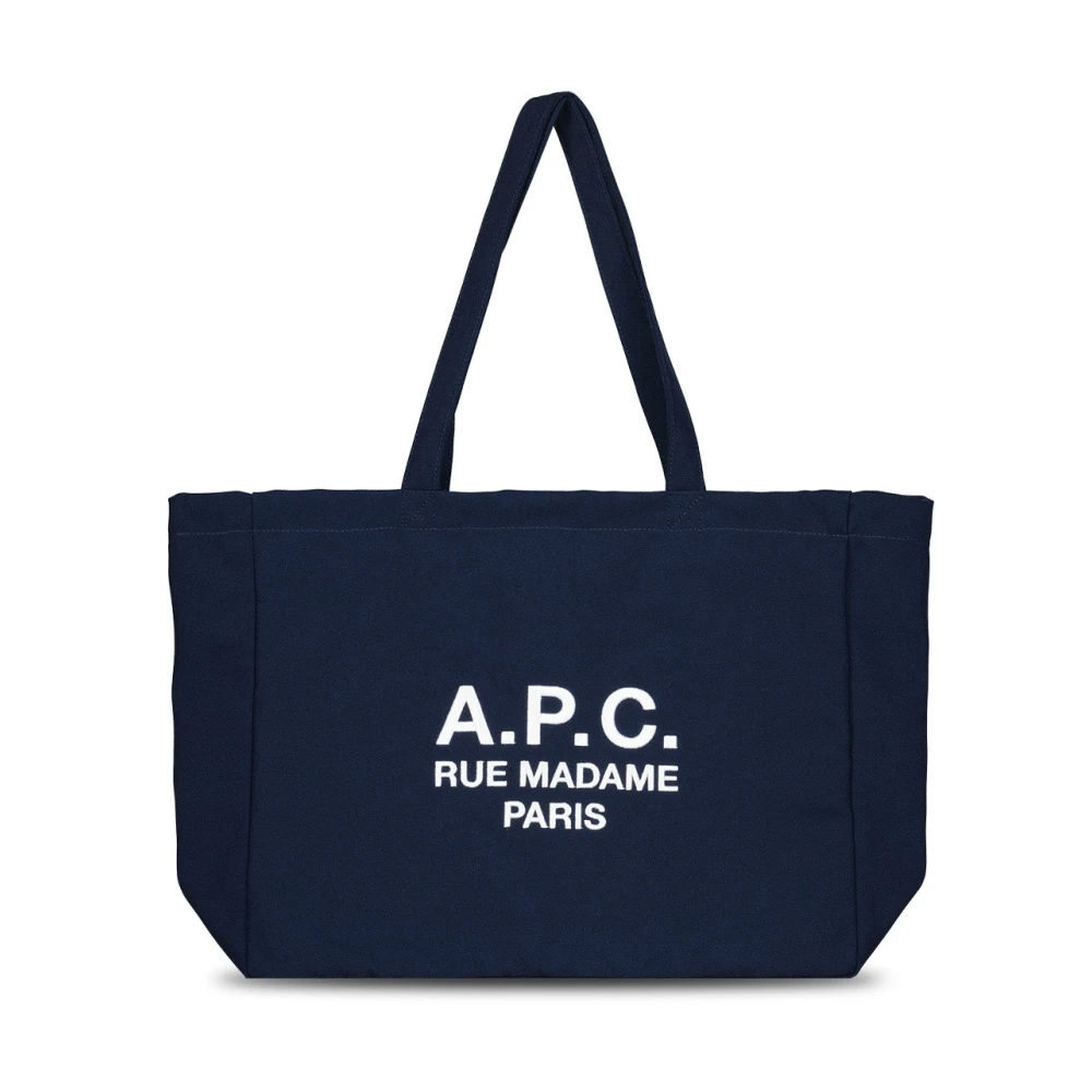 A.p.c. Geborduurde Tote Bag Blue Dames