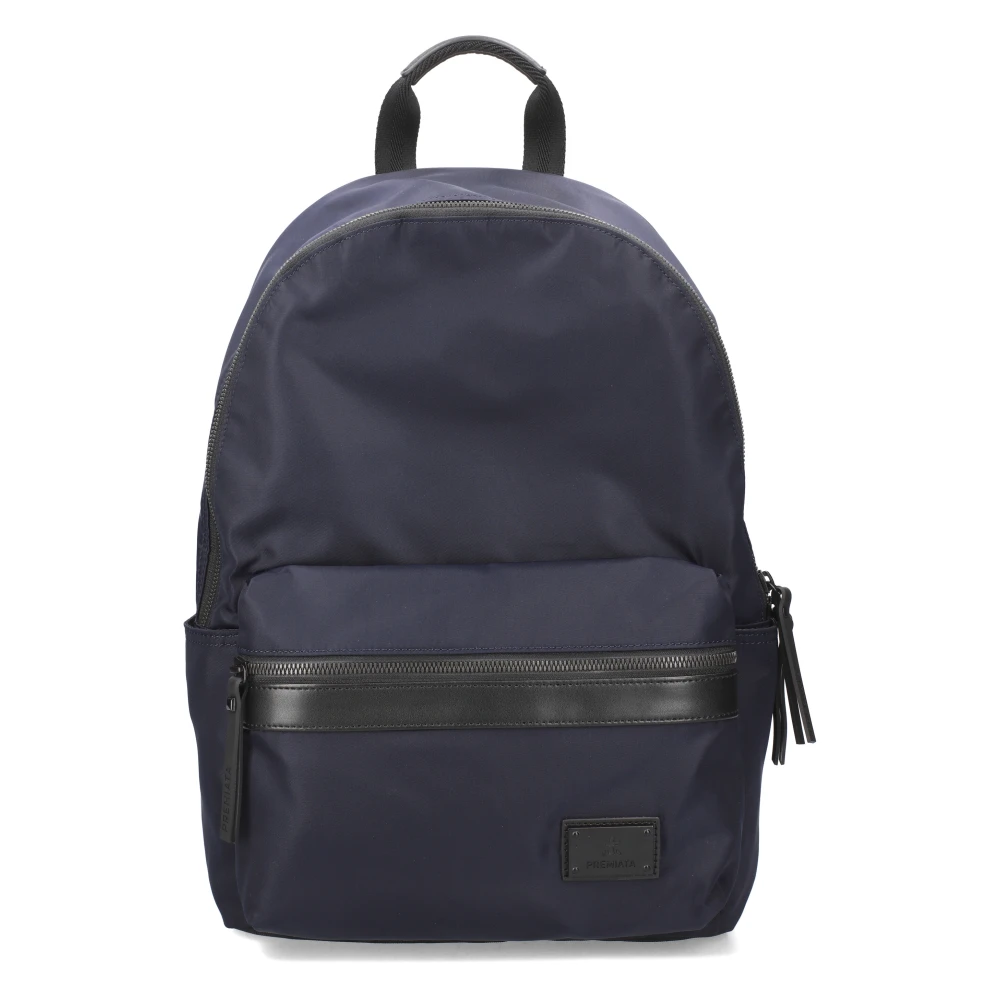 Premiata Zwarte rugzak met leren details Blue Heren