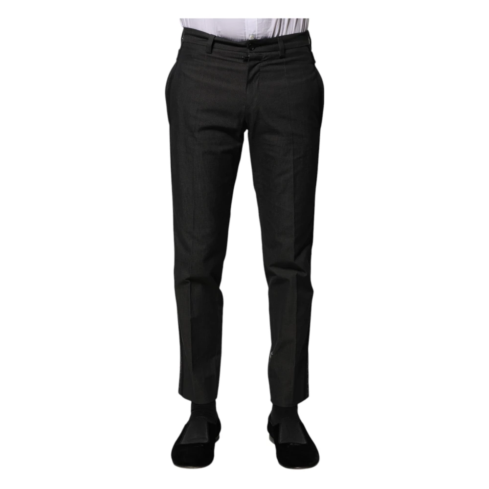 Dolce & Gabbana Men's Gray Formal Trousers - Suit Trousers - Xs - Trousers