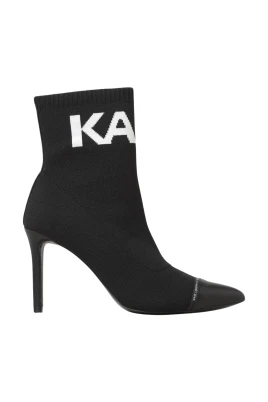 Stickade Strumpstövlar Spetsig Tå