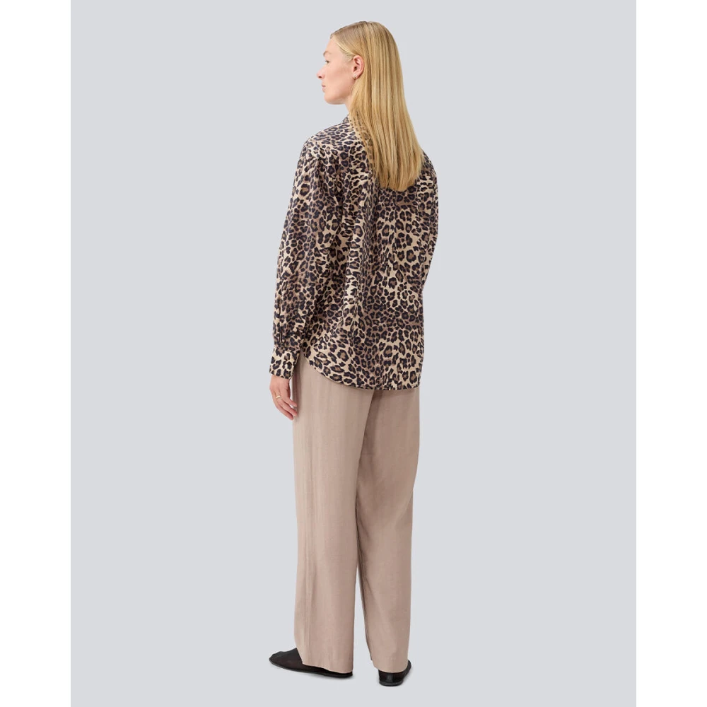 Modström Print Shirt met Lange Mouwen Brown Dames