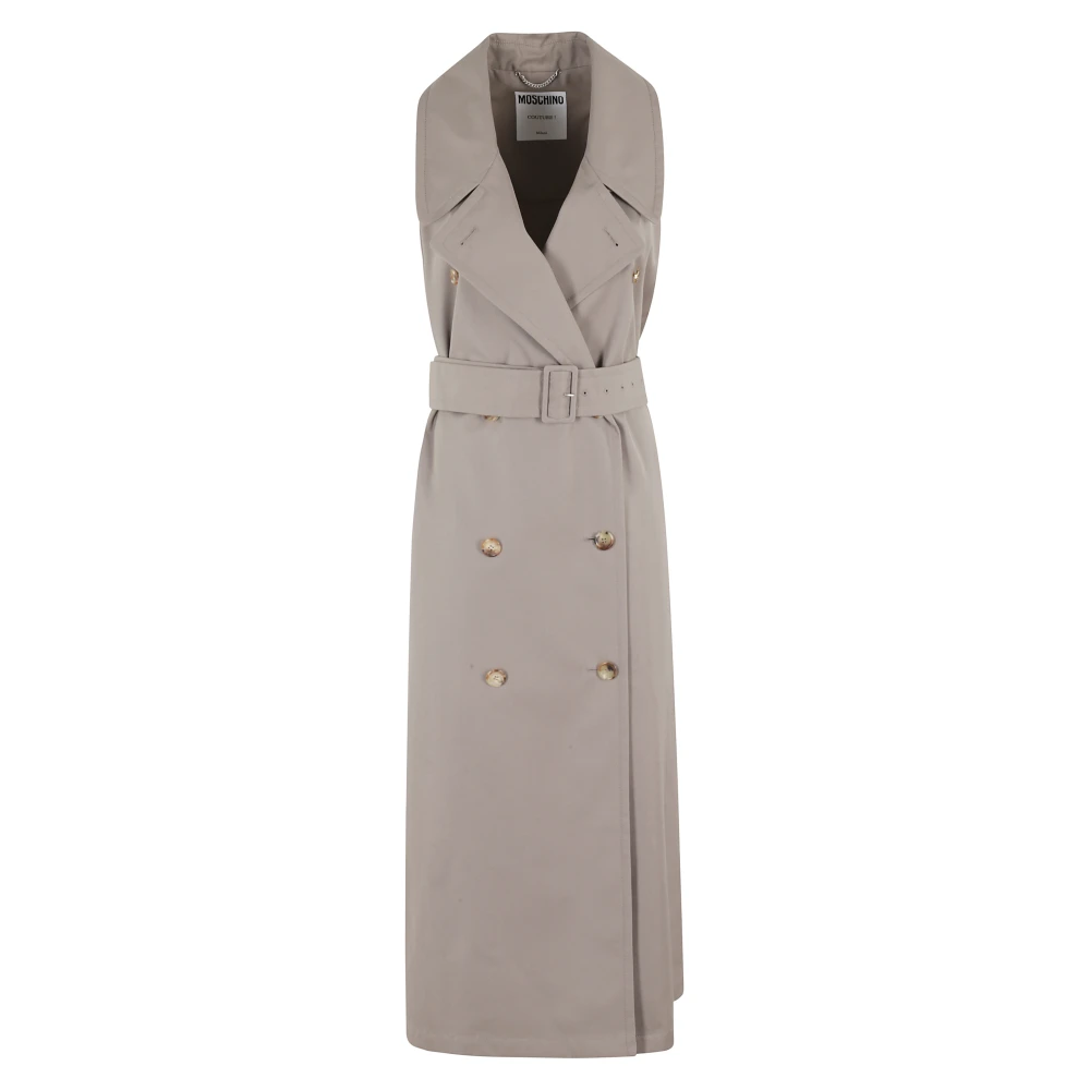 Moschino Waterdichte Stijlvolle Jas Gray Dames