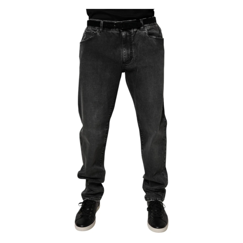 Dolce & Gabbana Men's Black Skinny Denim Jeans - Slim Fit Jeans - 3XL - Jeans